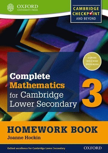 Complete Mathematics for Cambridge Lower Secondary Homework Book 3 (First Edition) - Pack of 15 1