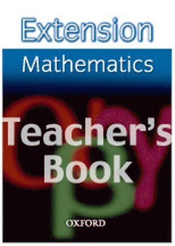 Extension Maths: Teacher's Book 1