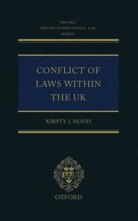 bokomslag Conflict of Laws Within the UK