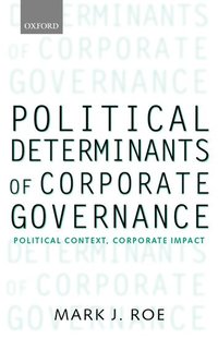 bokomslag Political Determinants of Corporate Governance
