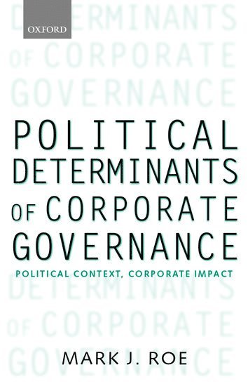 bokomslag Political Determinants of Corporate Governance