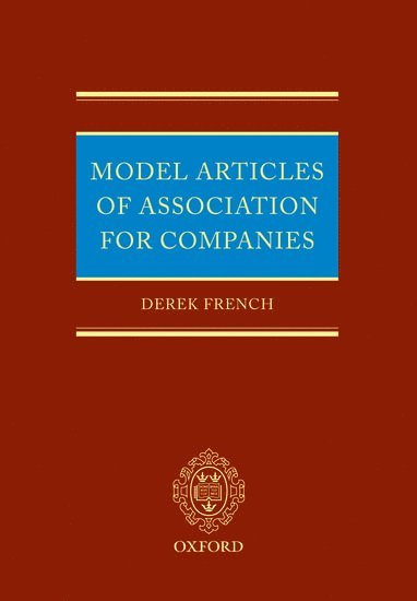 bokomslag Model Articles of Association for Companies