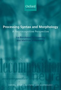 bokomslag Processing Syntax and Morphology