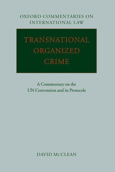 David McClean - Transnational Organized Crime, Inbunden