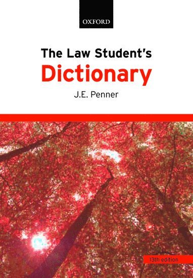 bokomslag The Law Student's Dictionary