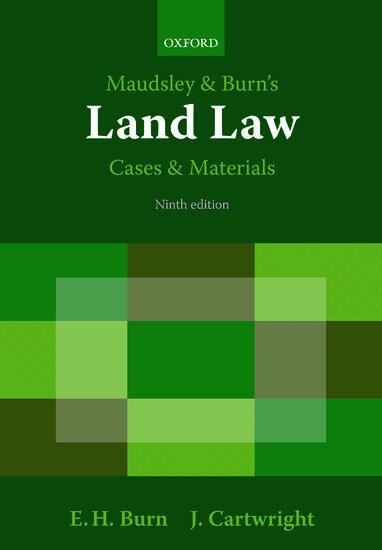 Edward Burn, John Cartwright - Maudsley & Burn's Land Law Cases and Materials, Häftad