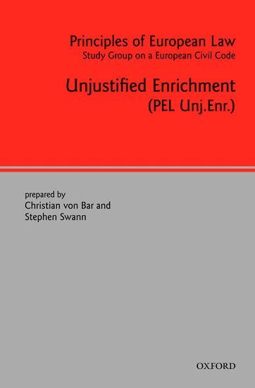 Stephen Swann, Christian von Bar - Principles of European Law, Inbunden