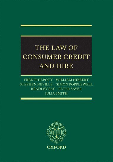 The Law of Consumer Credit and Hire