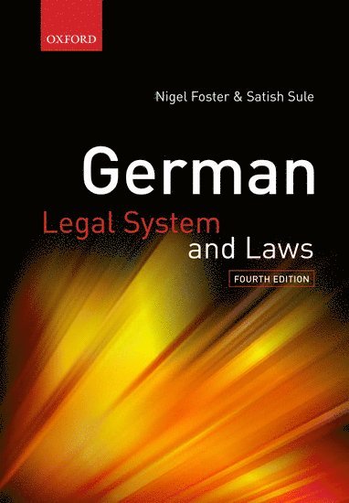 bokomslag German Legal System and Laws