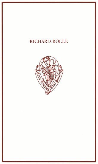 Ralph Hanna - Richard Rolle: Uncollected Prose and Verse, with Related Northern Texts, Inbunden