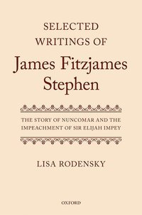 bokomslag Selected Writings of James Fitzjames Stephen