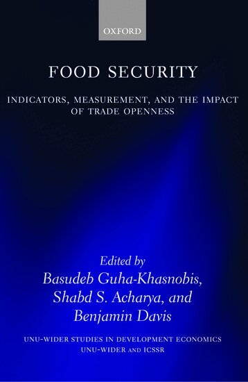 Basudeb Guha-Khasnobis, Shabd S. Acharya, Benjamin Davis - Food Security, Inbunden