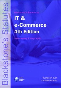bokomslag Blackstone's Statutes on IT and e-Commerce