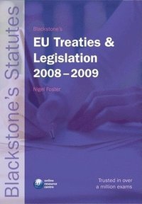 bokomslag Blackstone's eu treaties and legislation