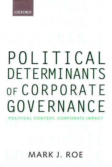 bokomslag Political Determinants of Corporate Governance