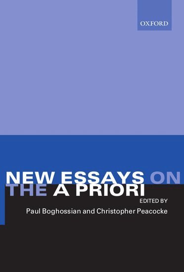 Paul Boghossian, Christopher Peacocke - New Essays on the A Priori, Häftad