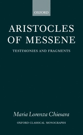 bokomslag Aristocles of Messene