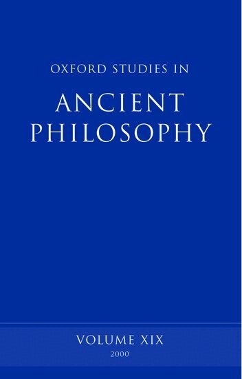 David Sedley - Oxford Studies in Ancient Philosophy, Inbunden