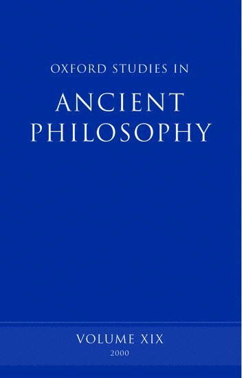 Oxford Studies in Ancient Philosophy