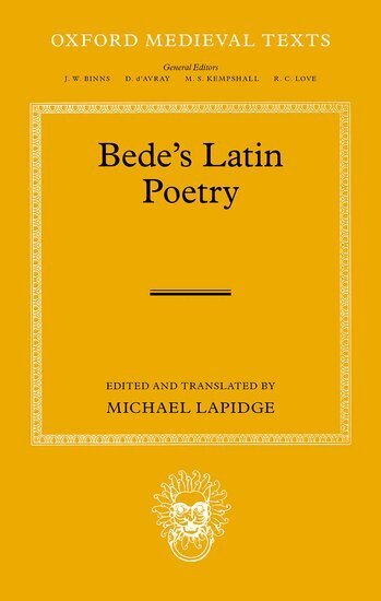 Lapidge, Michael Lapidge - Bede's Latin Poetry, Inbunden