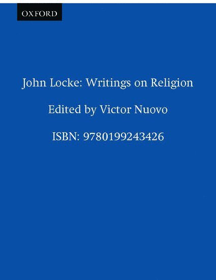 John Locke: Writings on Religion 1