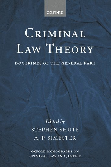 bokomslag Criminal Law Theory