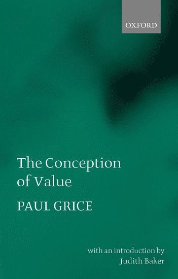 The Conception of Value 1