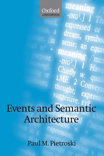 bokomslag Events and Semantic Architecture