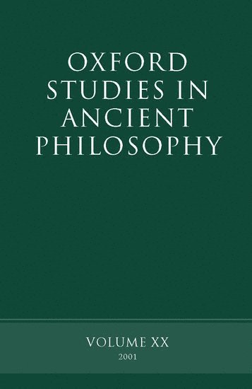 David Sedley, University of Cambridge) Sedley, David (Laurence Professor of Ancient Philosophy, Laurence Professor of Ancient Philosophy - Oxford Studies in Ancient Philosophy, Inbunden