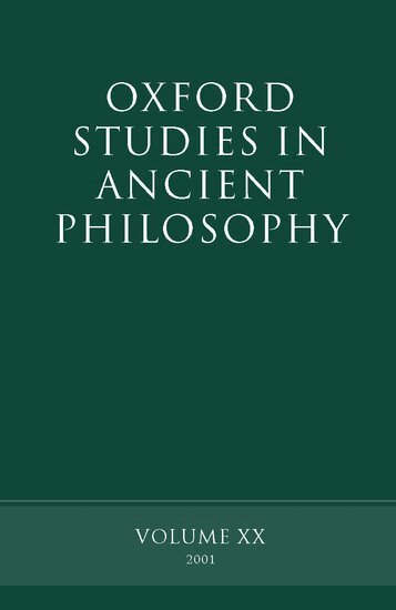 David Sedley - Oxford Studies in Ancient Philosophy, Häftad