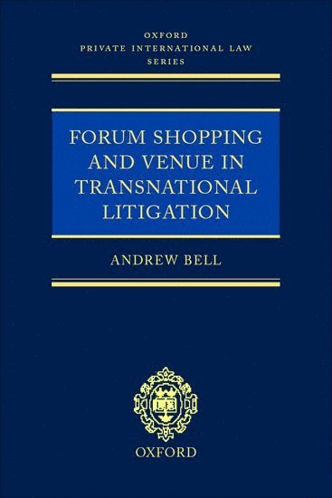 bokomslag Forum Shopping and Venue in Transnational Litigation
