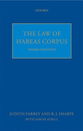 bokomslag The Law of Habeas Corpus