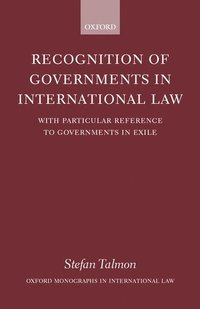 bokomslag Recognition of Governments in International Law