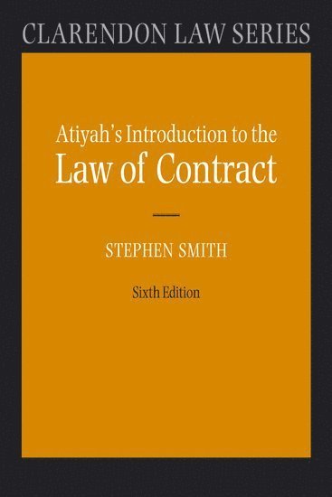 Atiyah's Introduction to the Law of Contract