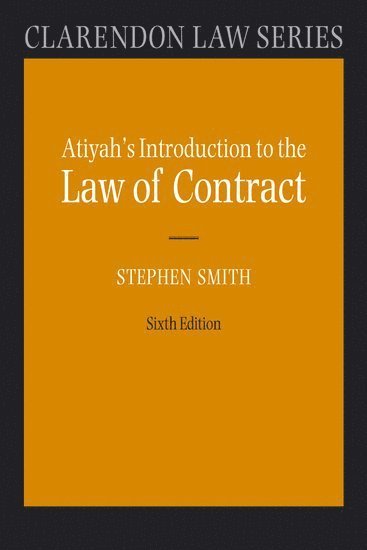 Atiyah's Introduction to the Law of Contract 1