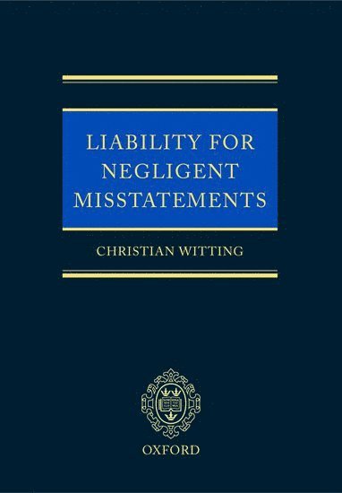 bokomslag Liability for Negligent Misstatements