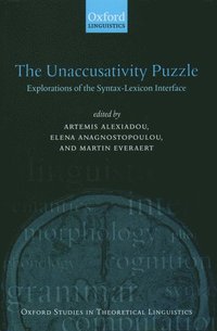 bokomslag The Unaccusativity Puzzle