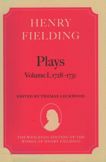 Henry Fielding, Thomas Lockwood - Henry Fielding - Plays, Inbunden