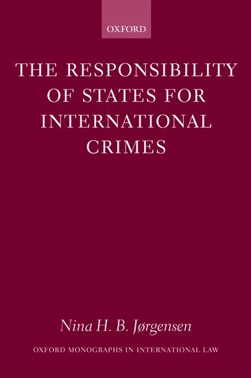 bokomslag Responsibility of States for International Crimes
