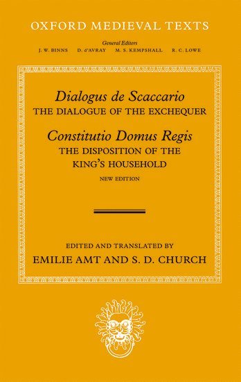 bokomslag Dialogus de Scaccario, and Constitutio Domus Regis