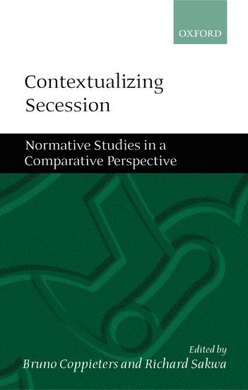 bokomslag Contextualizing Secession