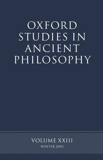 Oxford Studies in Ancient Philosophy volume XXIII 1