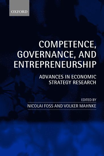 Competence, Governance, and Entrepreneurship 1