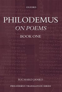 bokomslag Philodemus: On Poems, Book 1
