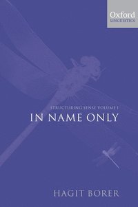 bokomslag Structuring Sense: Volume 1: In Name Only