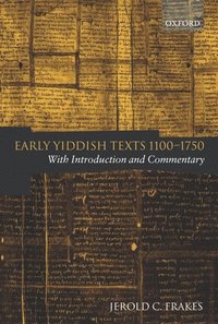 bokomslag Early Yiddish Texts 1100-1750