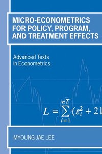 bokomslag Micro-Econometrics for Policy, Program and Treatment Effects