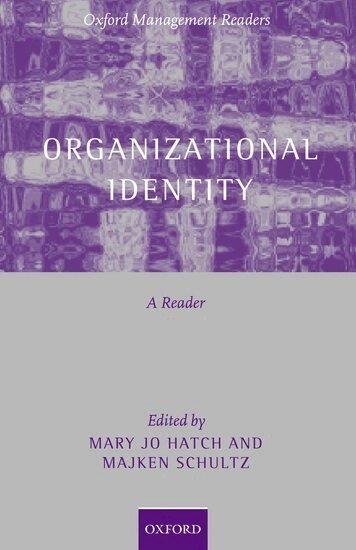 Mary Jo Hatch, Majken Schultz - Organizational Identity, Inbunden