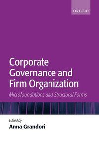 bokomslag Corporate Governance and Firm Organization