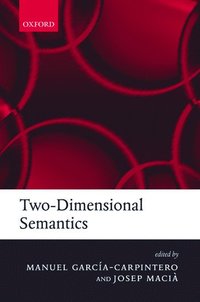 bokomslag Two-Dimensional Semantics